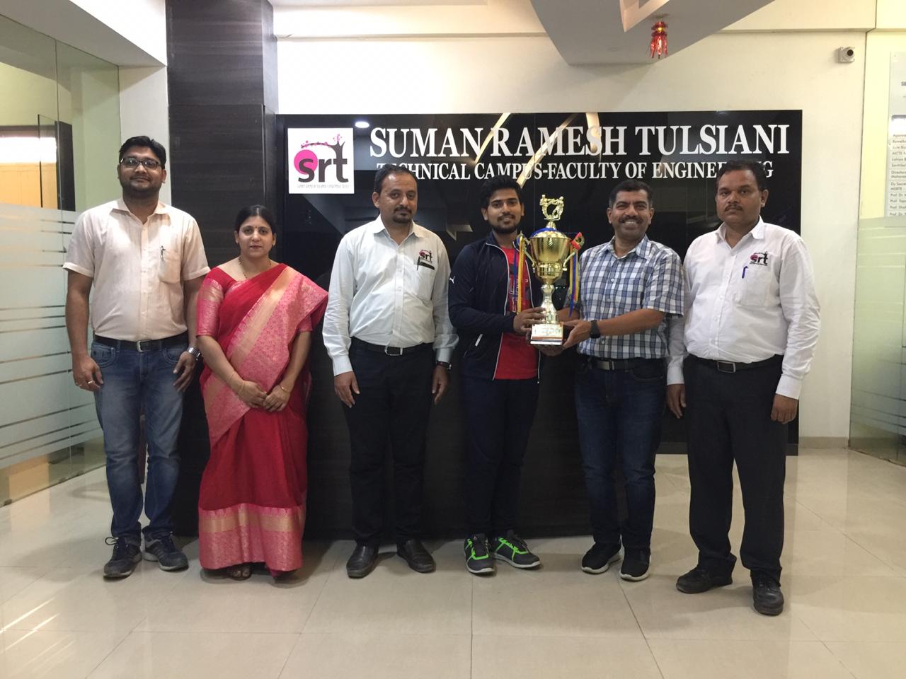 SRTTC Student Abhishek Nalawade Winner For District Level Karate Tournament
